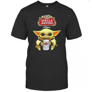 Baby Yoda Hug Stella Artois Beer Star Wars T-Shirt